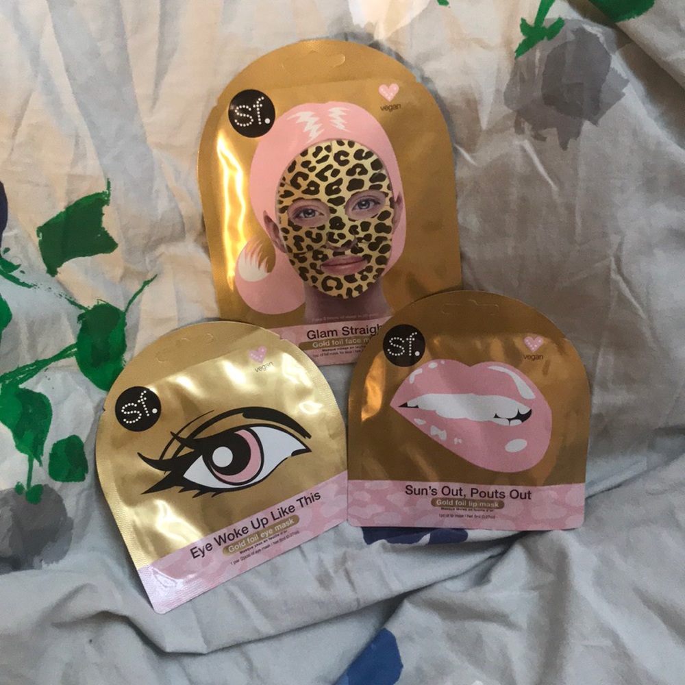 5/$30 NWT face mask set! Face, eye, and lip!